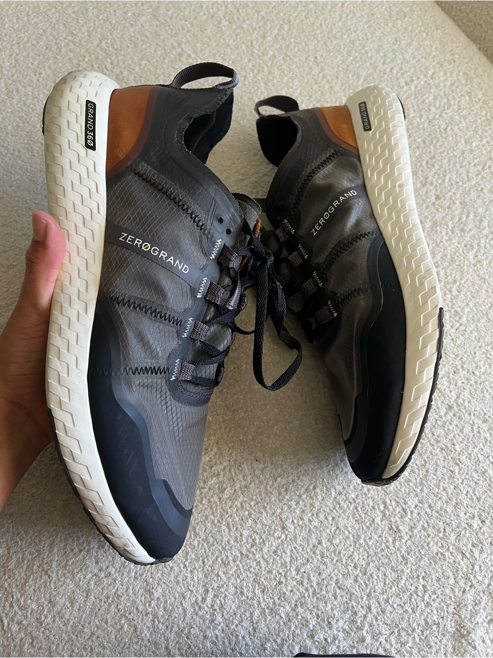 Cole Haan ZERØGRAND Men’s Black and Brown Sneakers